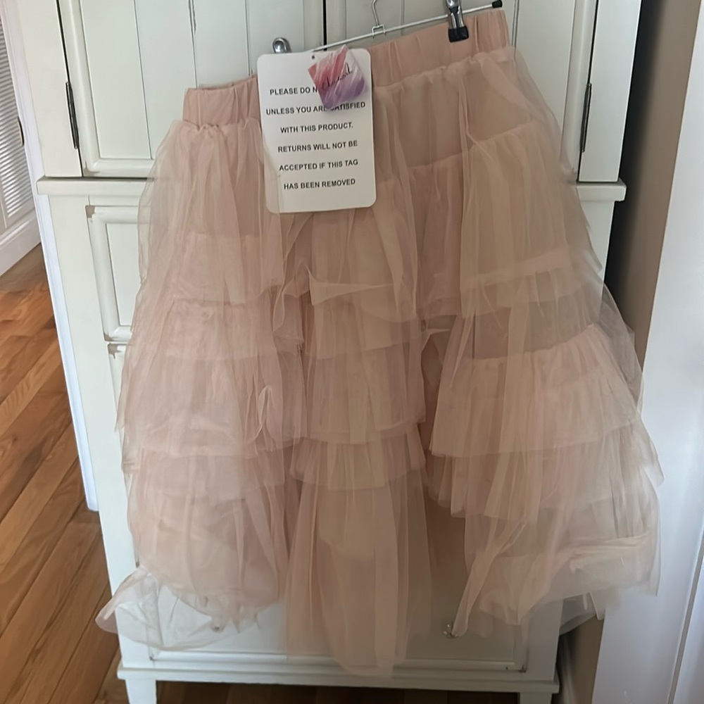 Ballet Pink Tulle Skirt CHICWISH